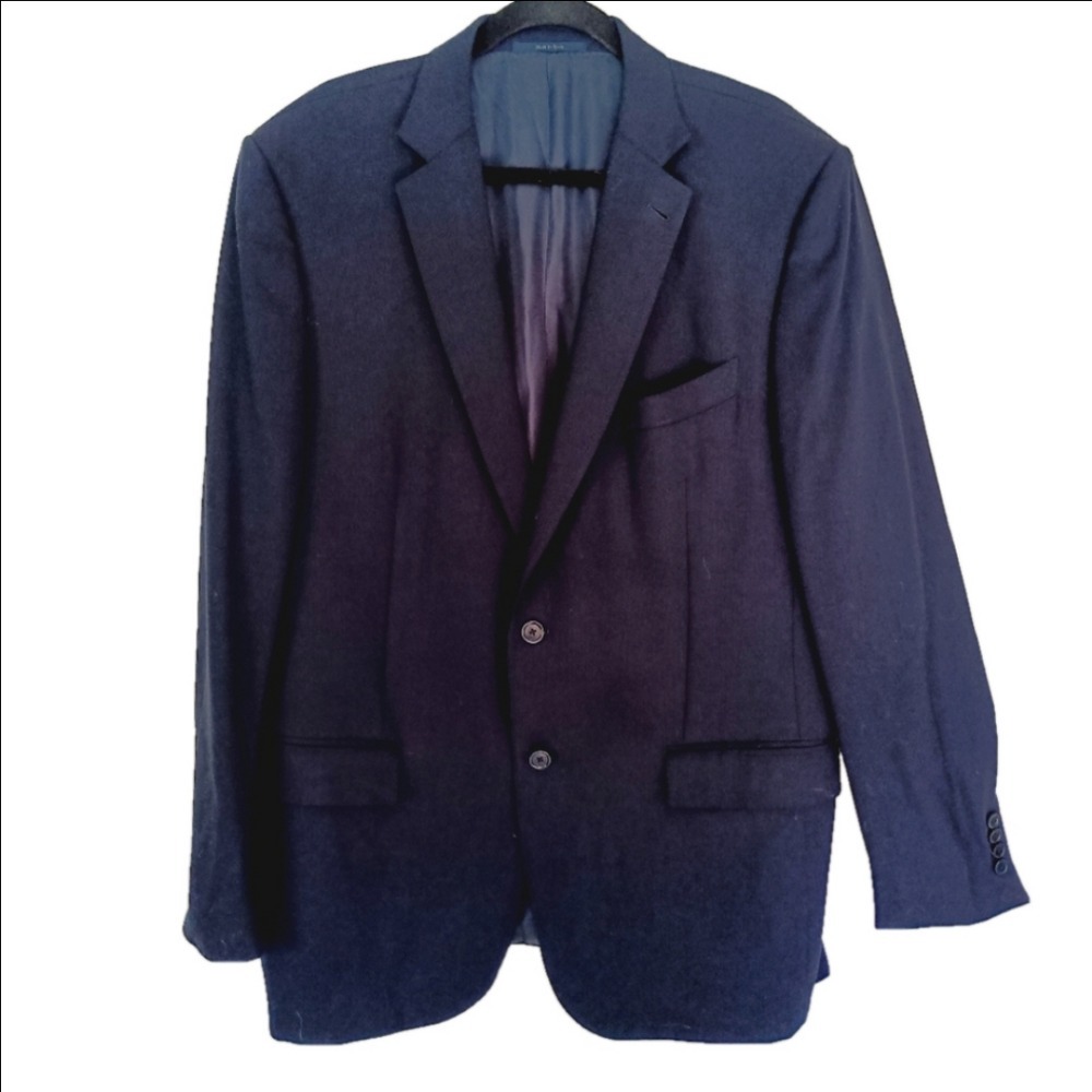 Ermenegildo Zegna Blazer Mens 56R Navy Blue Wool Cool Effect Mila Sport Coat